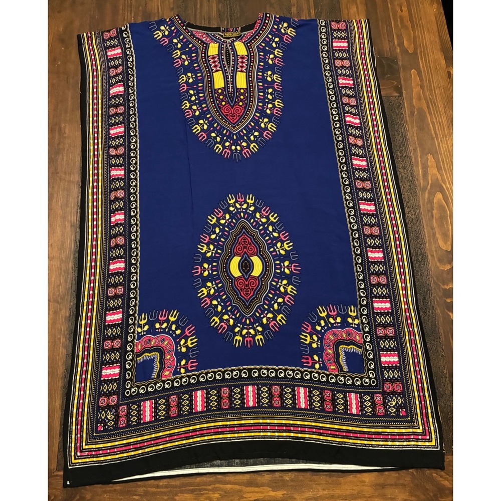 Batik Sumi Indonesian Kaftan Colorful Cotton Resort Vacation Wear Cover Up
